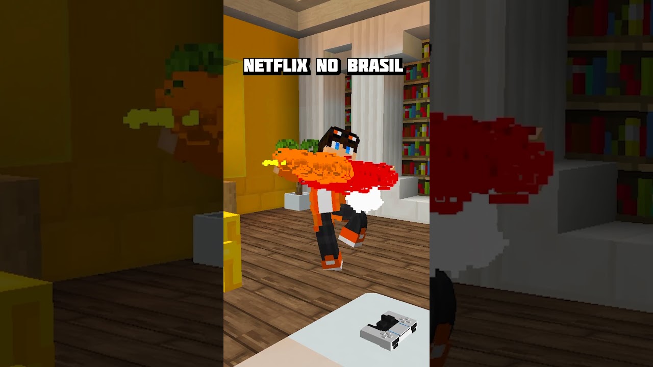 NETFLIX no BRASIL #minecraft #shorts