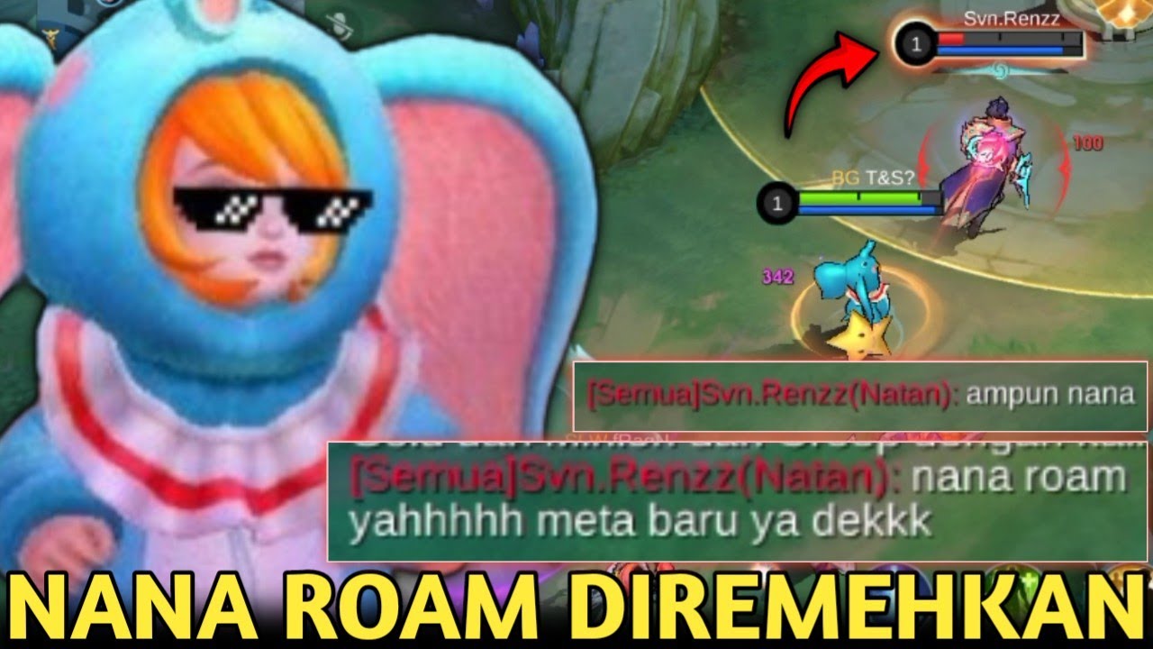 NANA GAJAH ROAM DIREMEHKAN NATAN SOMBONG DI AWAL! TAPI ENDINGNYA MALU SENDIRI SAMPE MINTA AMPUN!MLBB