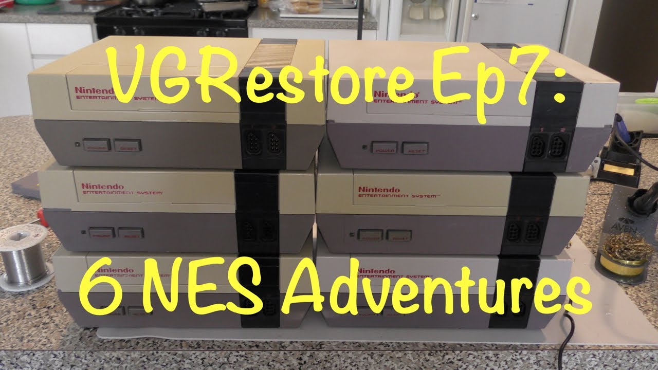 VGRestore Ep7: 6 NES Adventure (Исправление 6 консолей NES)