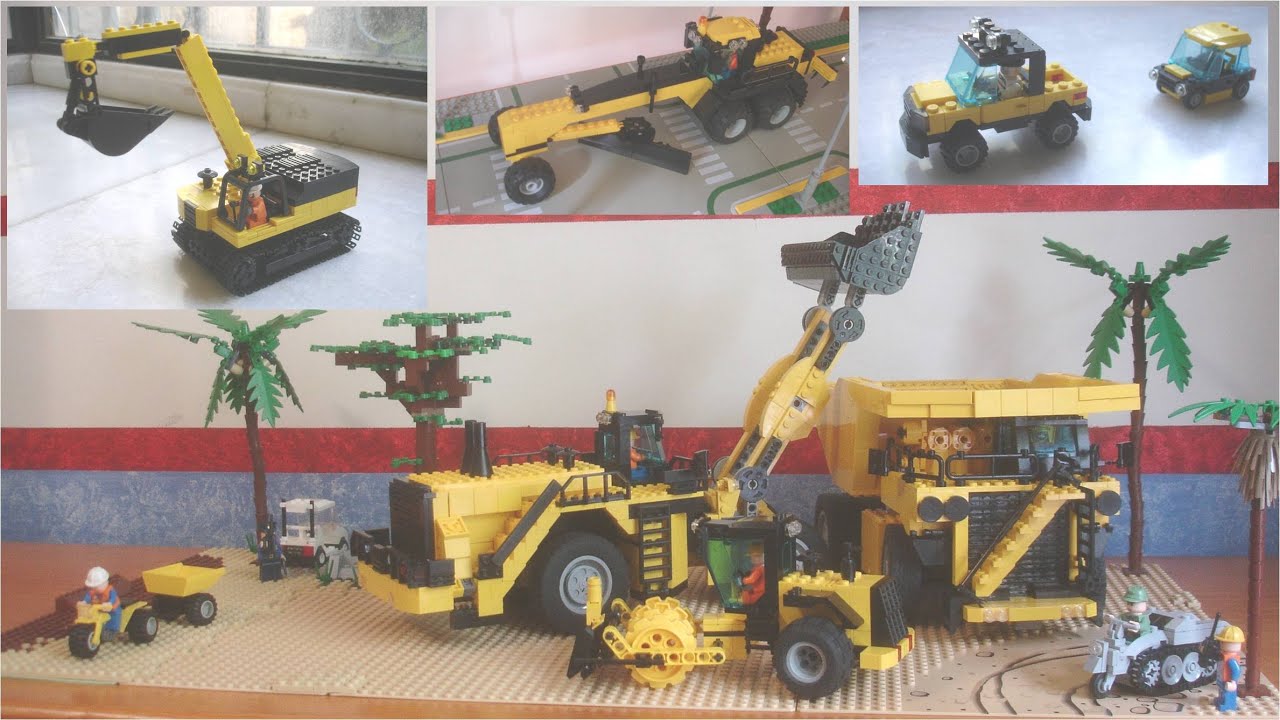 Lego mining machinery and construction MOC