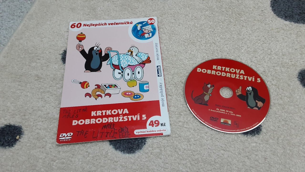 DVD 50 - Krtkova dobrodružství 5 - 60 nejlepší večerníčku