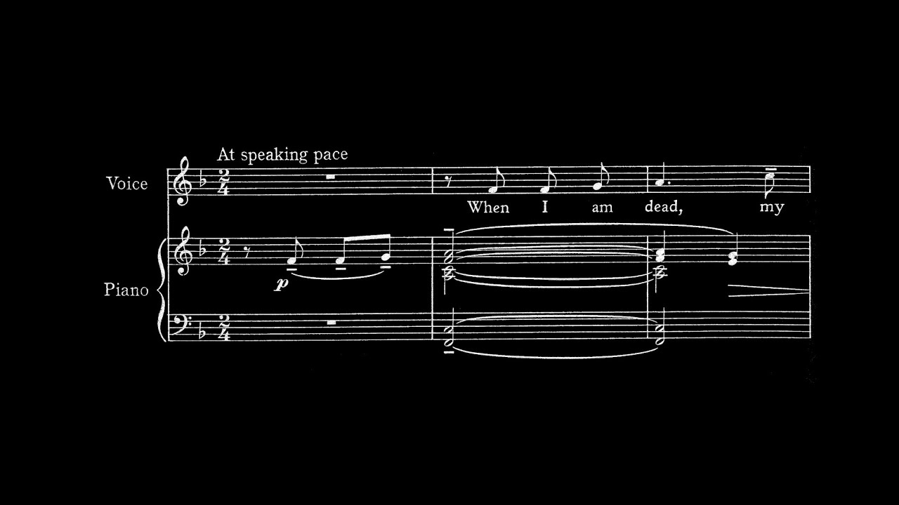 April Fredrick sings Ireland - When I am dead, my dearest
