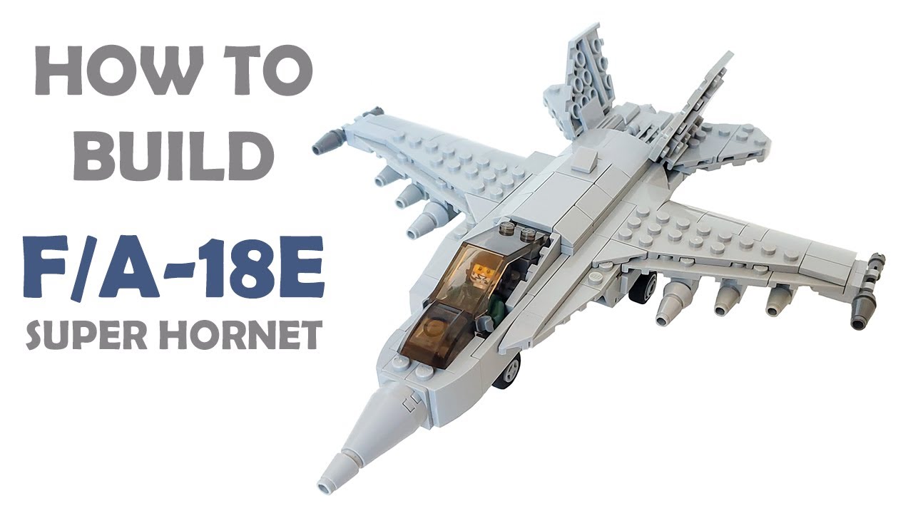 LEGO F/A-18E Super Hornet MOC | Building Instructions