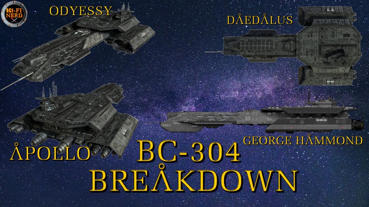 BC 304 Дедал Класс Линкор Разрушение Звездных Врат