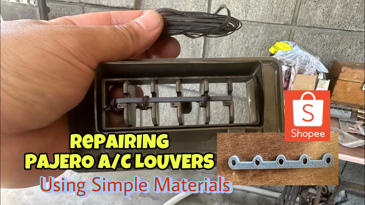 Pajero Fieldmaster Restoration Part3 - A/C Louver repair