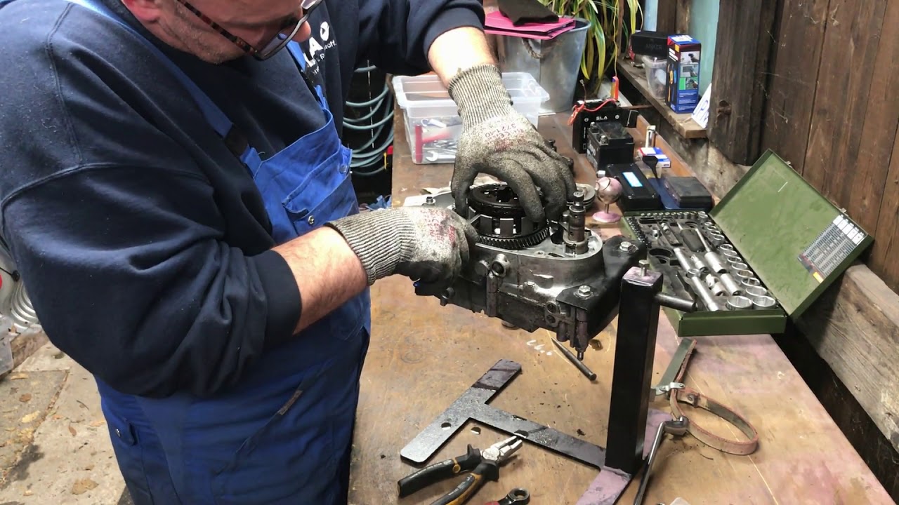 Motor M53 Simson Schwalbe KR51/1, Umbau auf ZT 75N Stage 2, Motor spalten und zerlegen, Teil 2