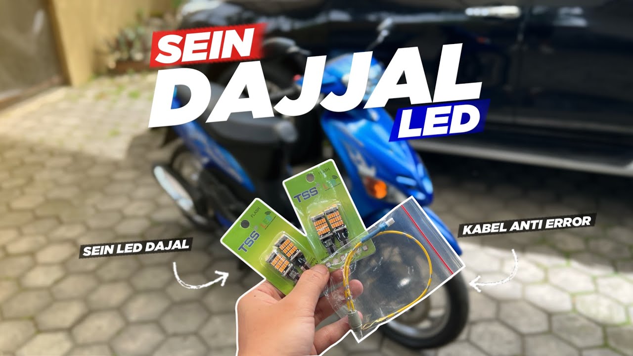 PASANG LAMPU SEIN LED DAJJAL DAN FITTINGAN KABEL ANTI ERROR DI MOTOR MIO | CAHAYA LAMPUNYA SILAU 🤩