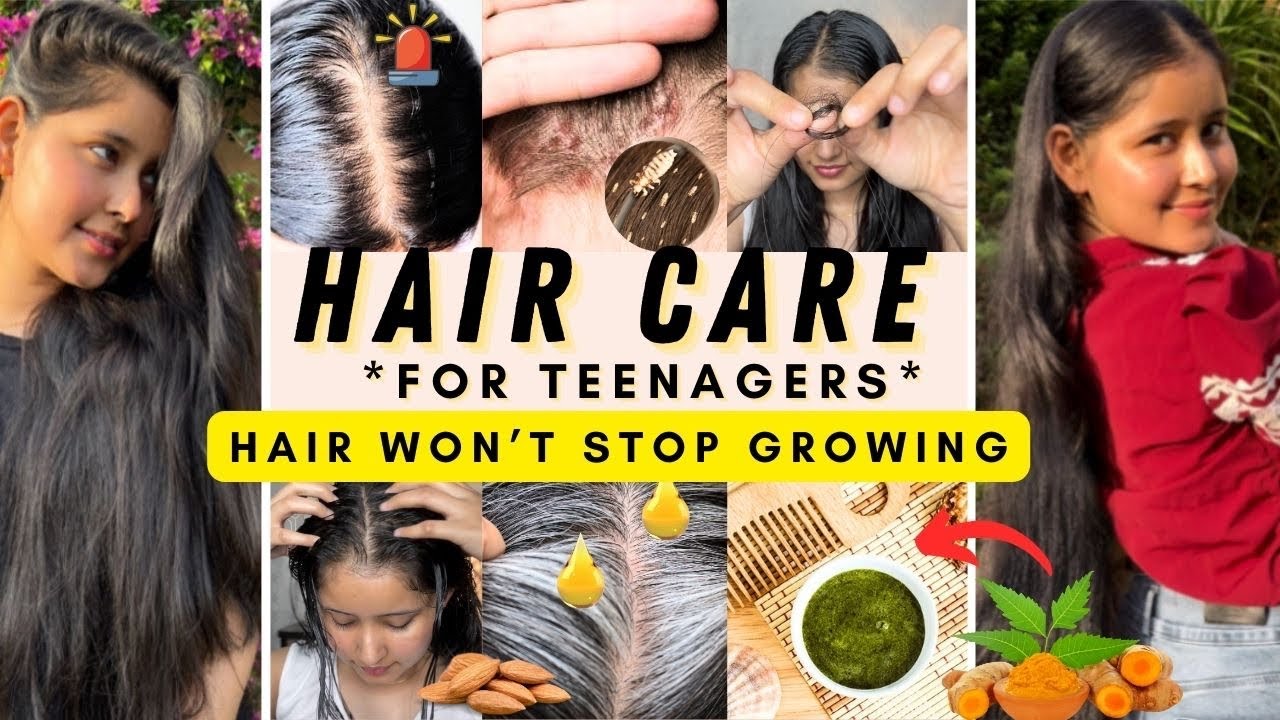 My Hair Care Routine *TEENAGERS* to Cure Hair Greying, Rough/Dry Hair & Hair Loss In Few Days Easily