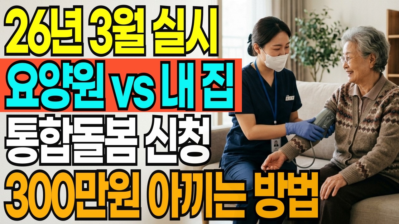 통합돌봄 3월 27일 시작｜65세 이상 ‘이 신청’ 안 하면 지원 대상 제외