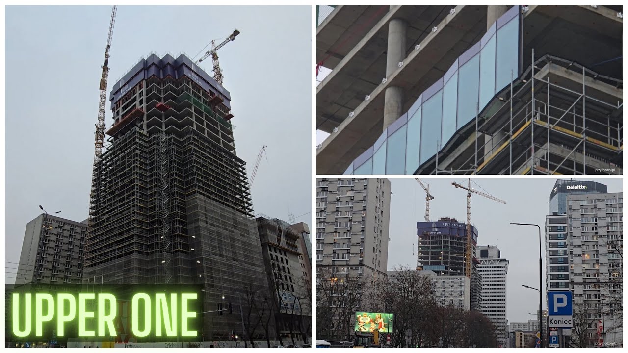 Warszawa / Warsaw Budowa wieżowca Upper One / Construction of Upper One skyscraper - 21.12.2025