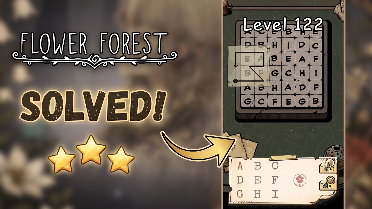 🌸 Flower Forest - Word Puzzle | Level 122 Walkthrough & Solution [iOS/Android] 🧠