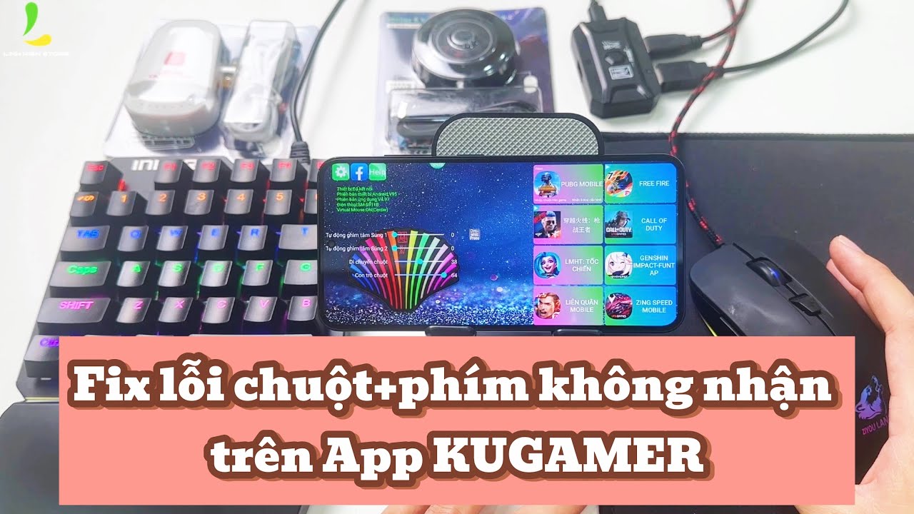 FIX LỖI phím chuột không nhận trên app KUGAMER bộ Meiying M1pro,M16,M2s,M3....