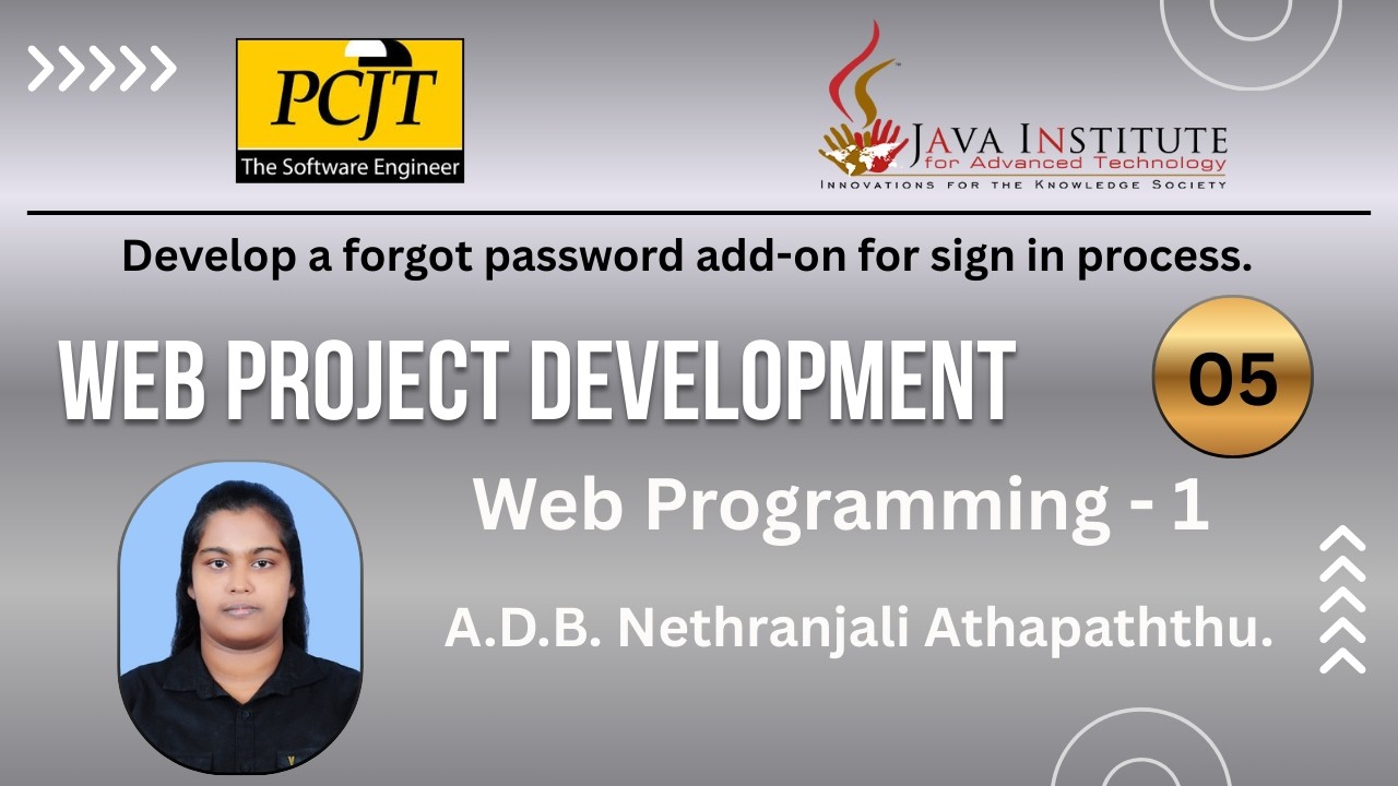 Develop a forgot password add-on for sign in process