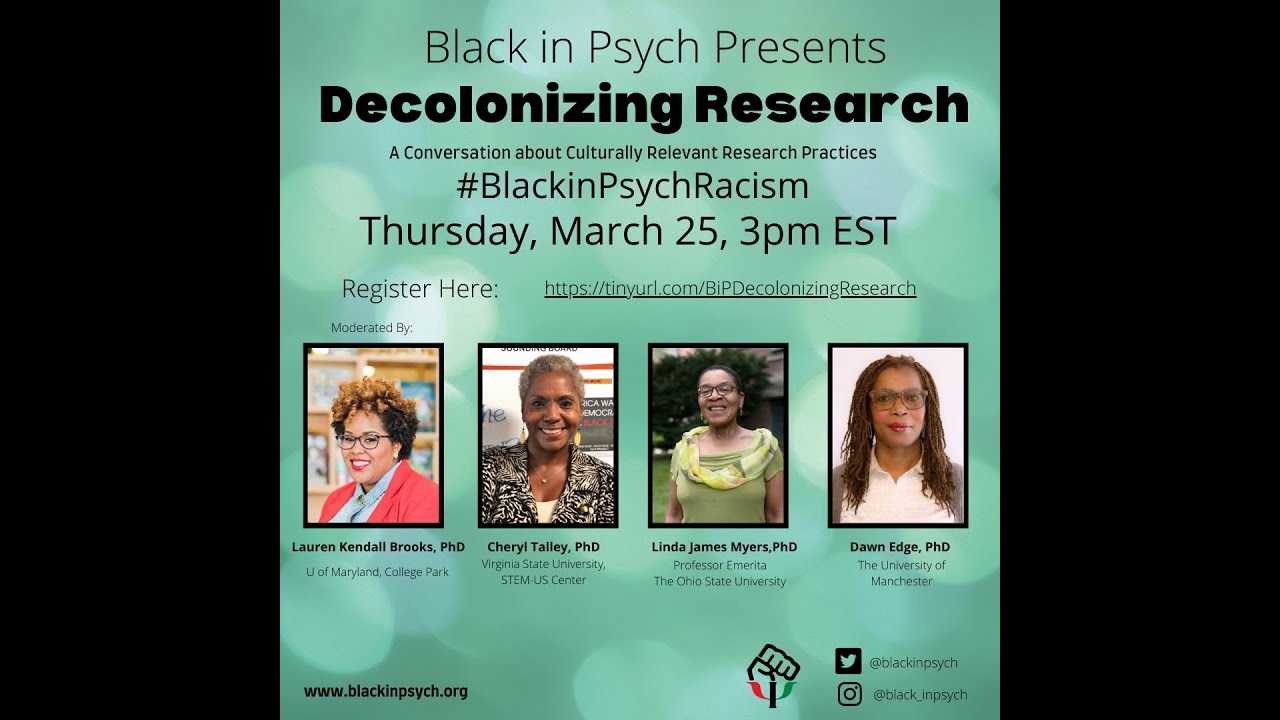 Decolonizing Research March 25, 2021