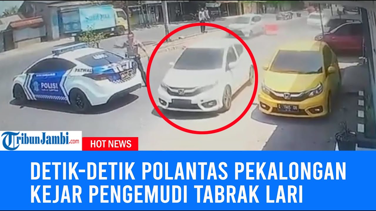 Bak Adegan Film Action, Polantas Polres Pekalongan Kejar Pengemudi yang Tabrak Lari