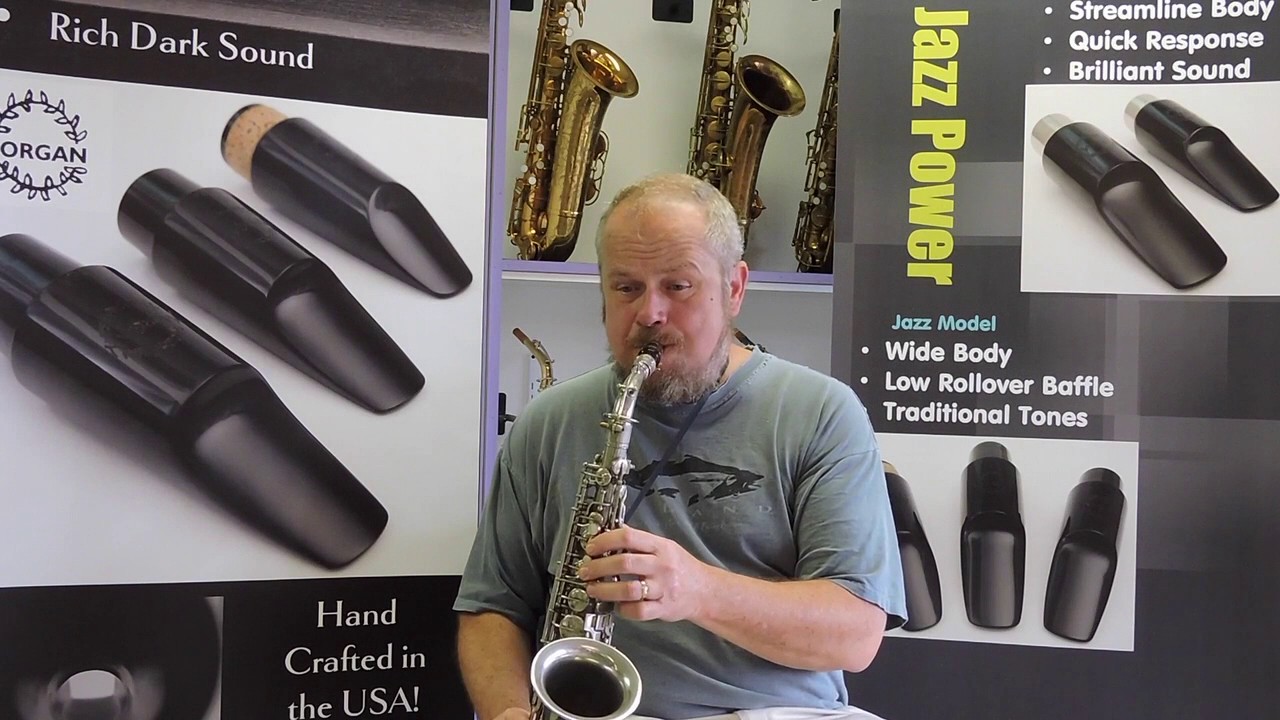 Morgan Jazz Model Large Chamber Alto Saxophone Mouthpiece Demonstration