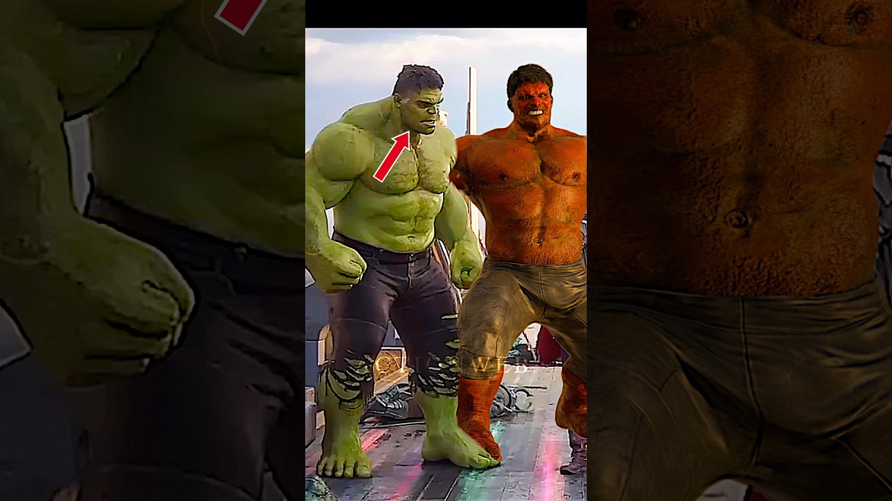 Hulk Angry Blood Transform Ross Red Every Time Bruce Abomination hidden things #shorts #actionweb