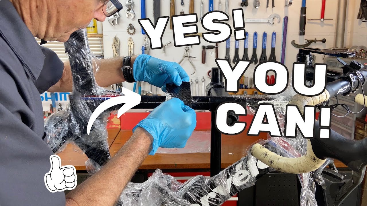 Do it Yourself Broken CARBON BIKE REPAIR! #carbon #bikerepair