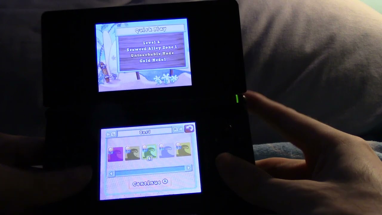 SpongeBob's Surf & Skate Roadtrip DS Full 100% Completion
