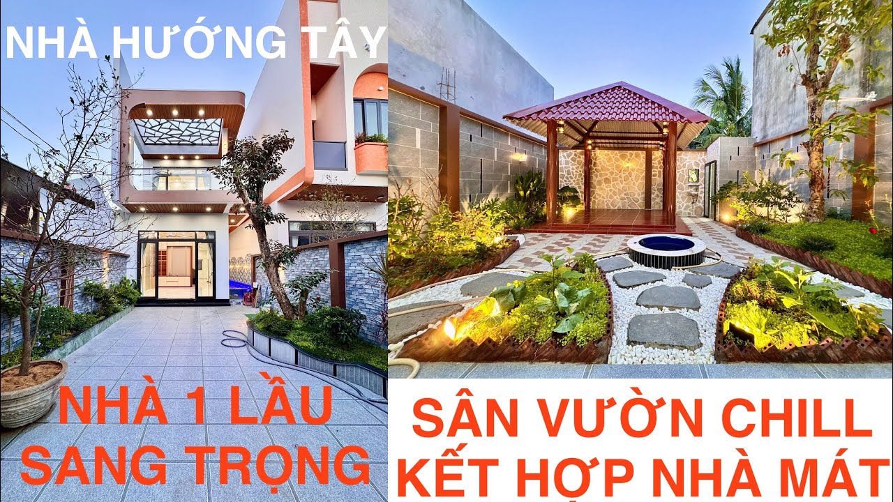 🏠NHÀ PHỐ 1 LẦU HIỆN ĐẠI KẾT HỢP SÂN VƯỜN CHILL CHILL - GẦN TRUNG TÂM MỸ THO📐Dt 6,5x32m nở hậu 7,4