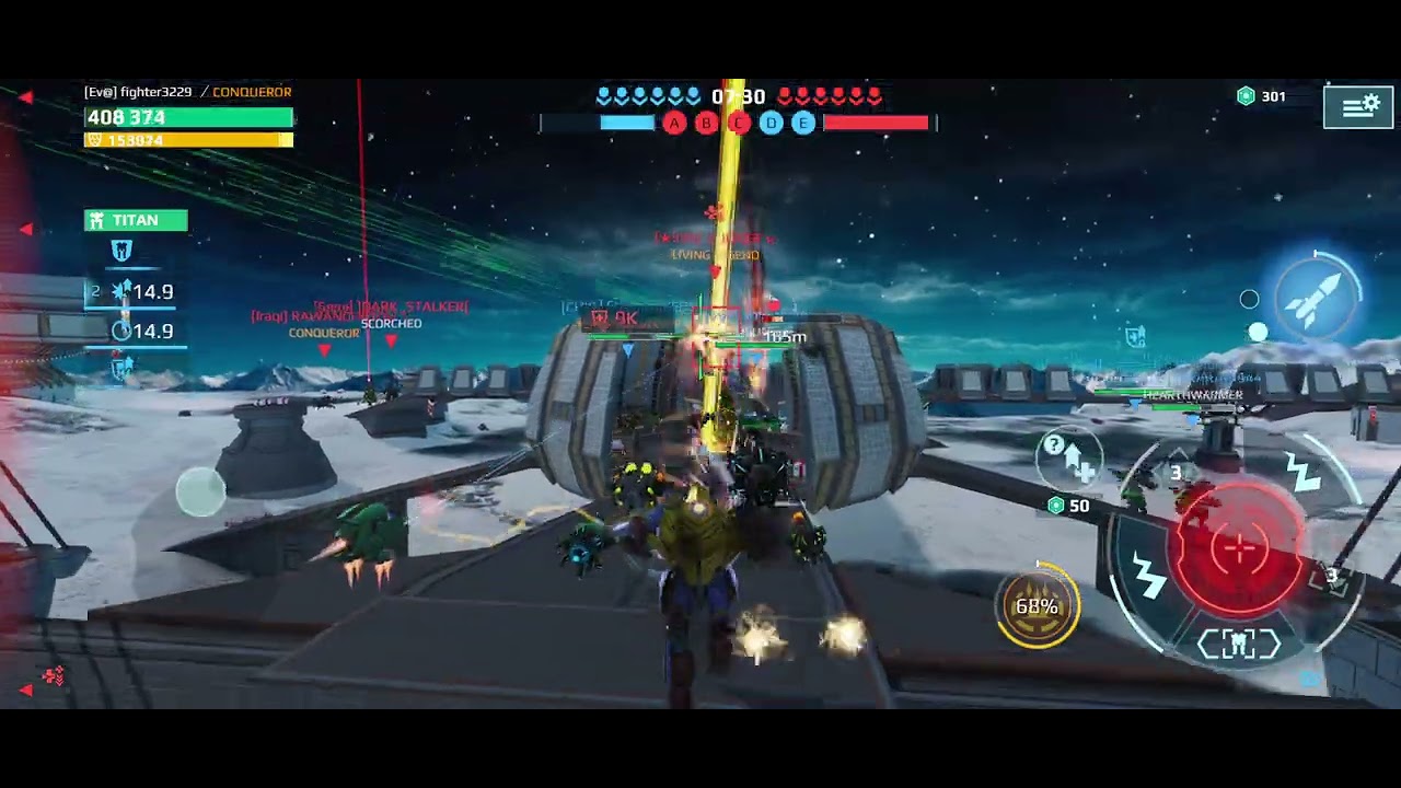 Playing with teth on the Yamantau map, War robots beacon rush
