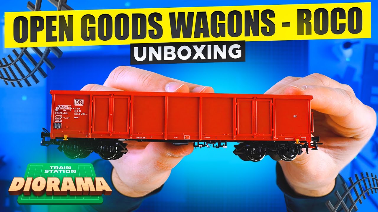UNBOXING: Open Goods Wagons - Roco, H0 scale