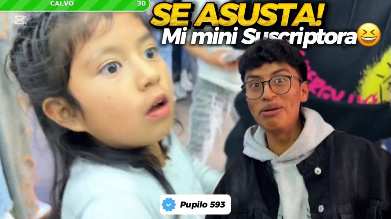PUPILO SE ENCUENTRA CON MINI SEGUIDORA Y ELLA SE ASUSTA POR ESTO😰