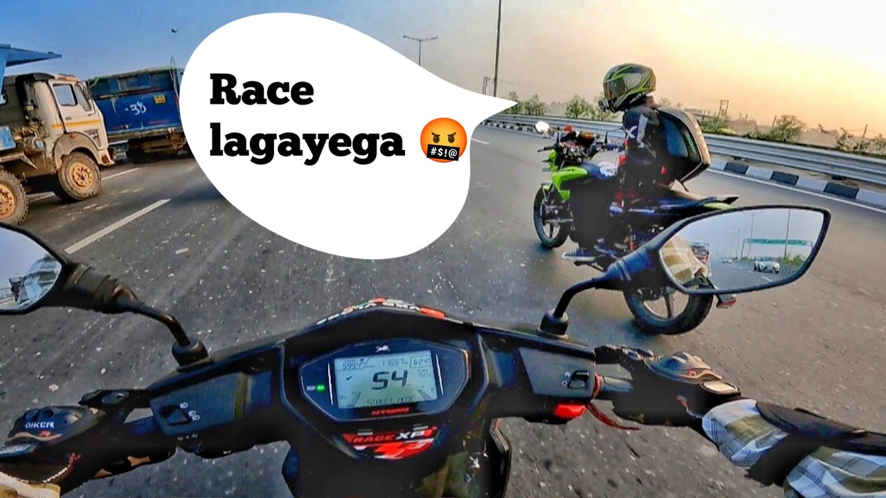 Sunday ride pe race lag gya bike ke sath 😱 | Ntorq race xp