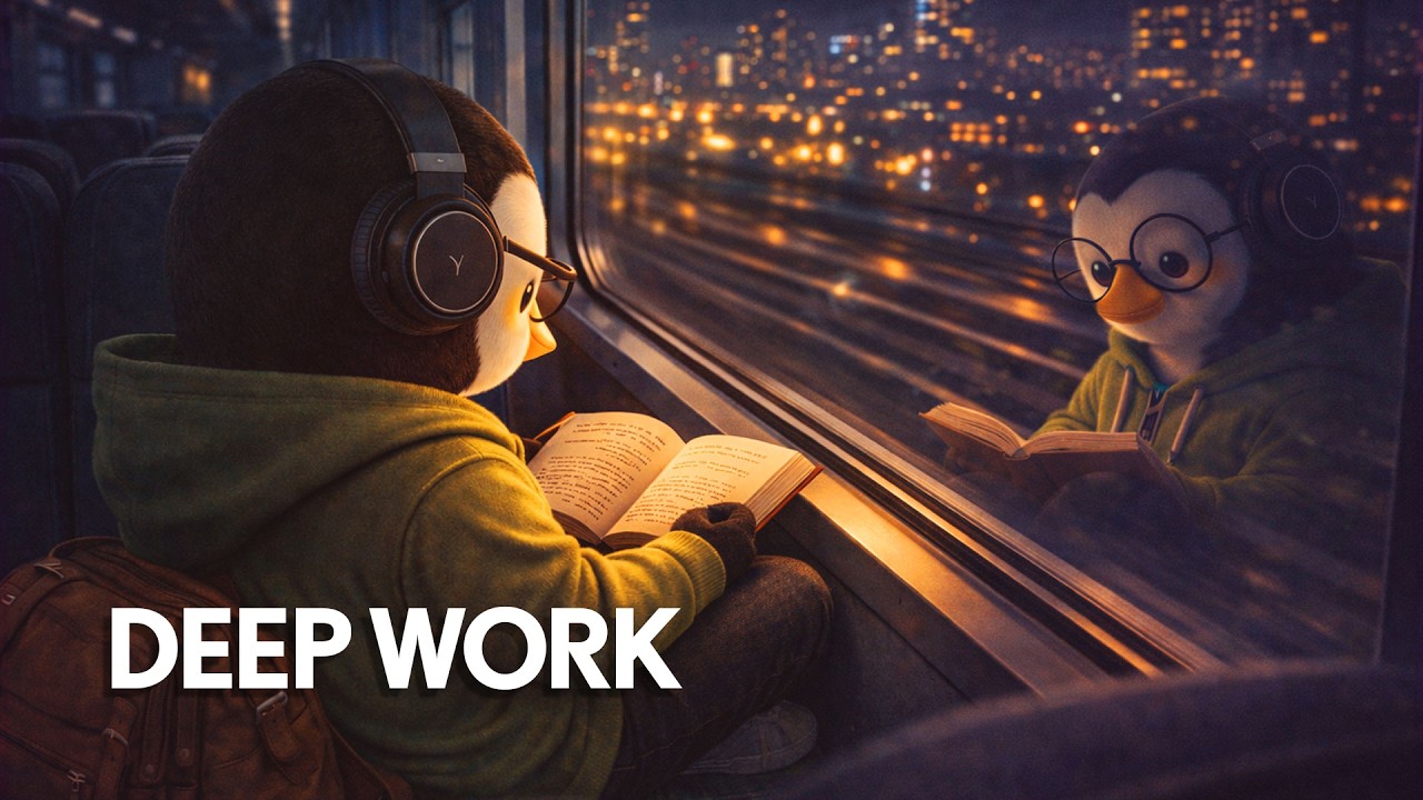 Rainy Night Library 🌧️ | Guitar LoFi for Deep Work | No Vocals