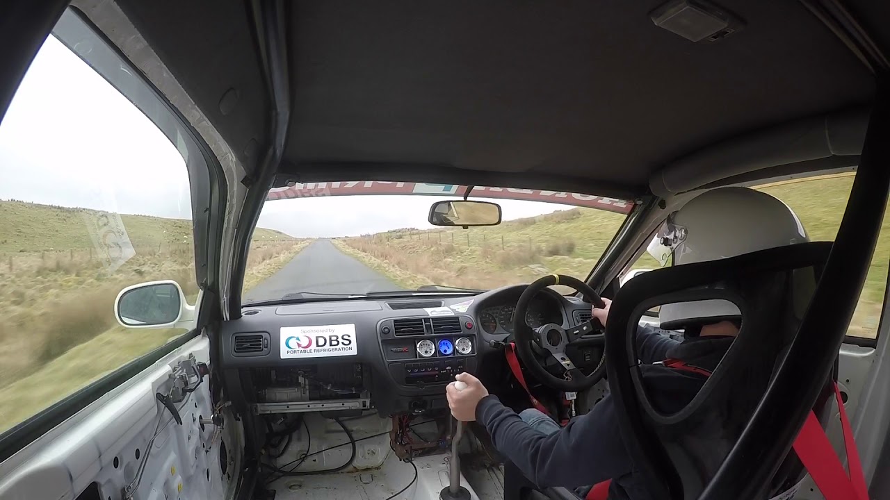 B16b Civic ek9 Bont stages. Wales Tregaron