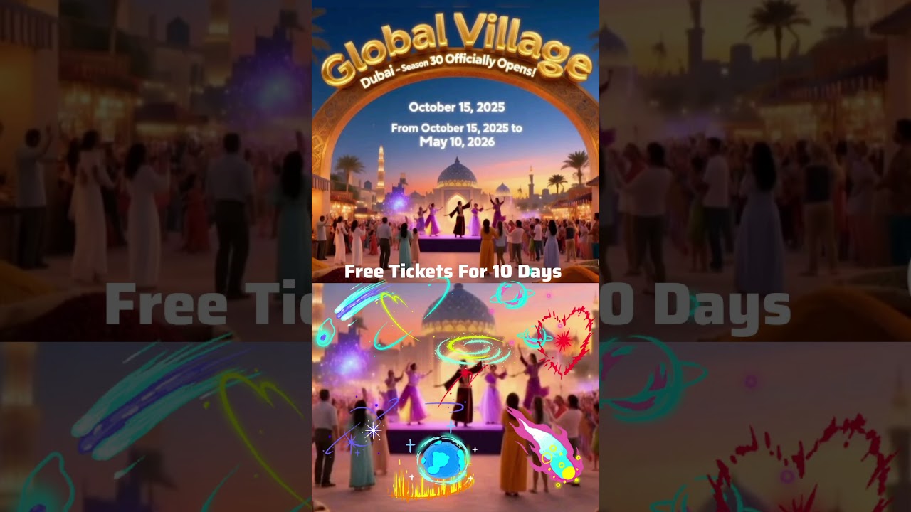Free tickets to global village 2025#dubailfe #burjkhalifa#travel #dubai #youtubeshorts#dubaiculture