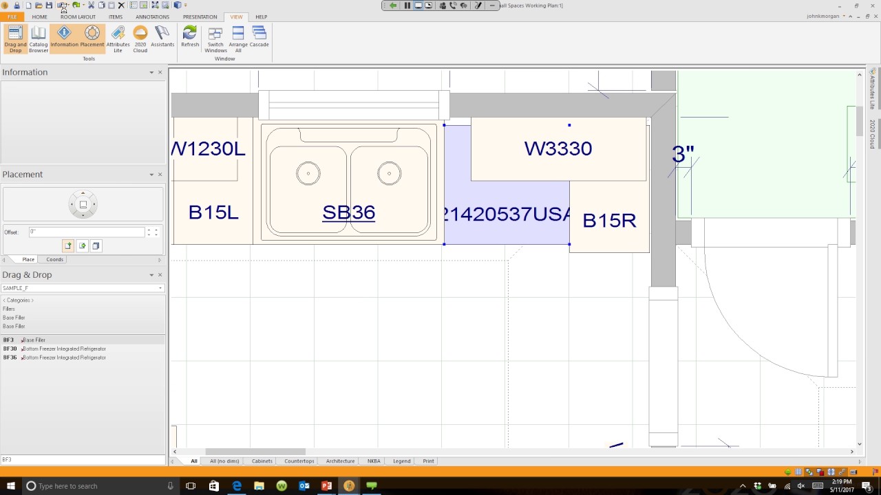 2020 Design Tips: Placing and Snapping Items into Tight Spaces