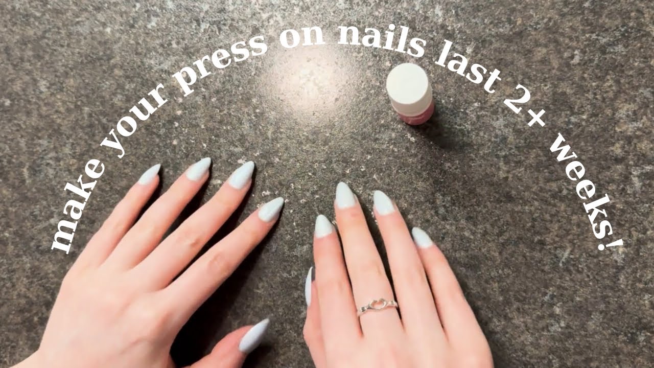 ASMR doing my press on nails!