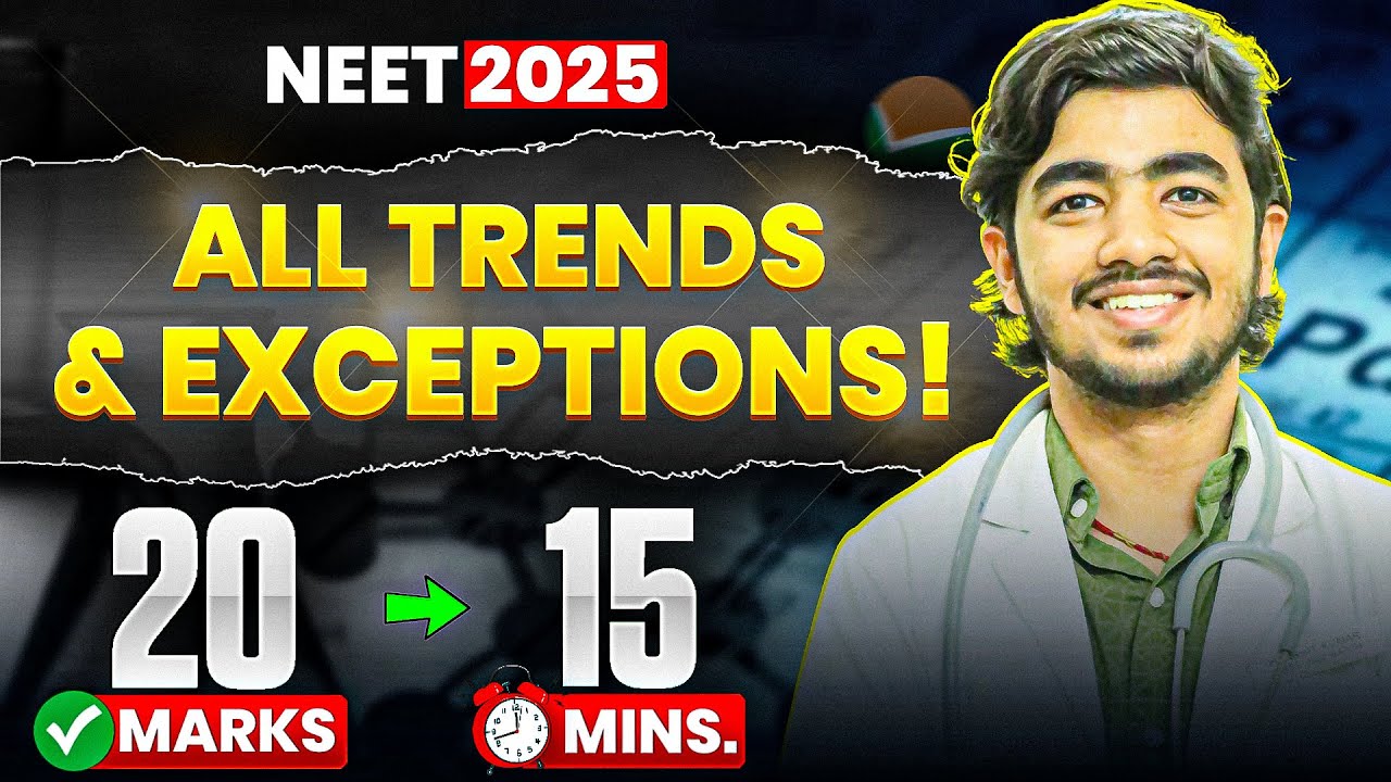 All Chemistry Trends & Exceptions for NEET 2025🔥| Secure 20 Marks in Just 15 minutes😱