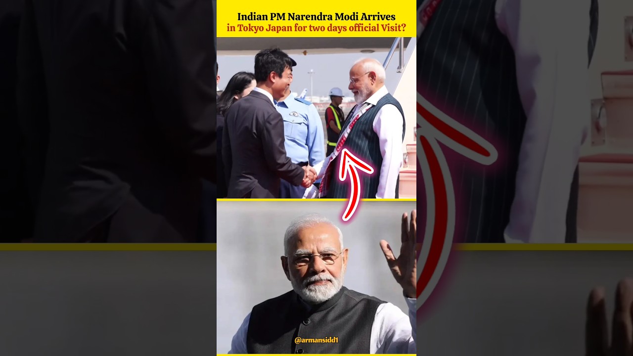 PM Modi Arrives in Tokyo Japan For two days Official Visit! #narendramodi #japan #india #pmmodi