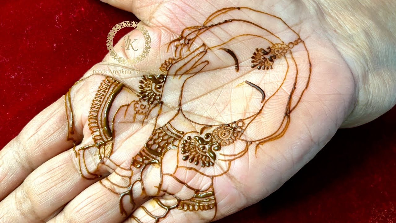 Simple Dulahan Mehandi Design | dulhan mehndi design | bride making using henna| new mehandi design