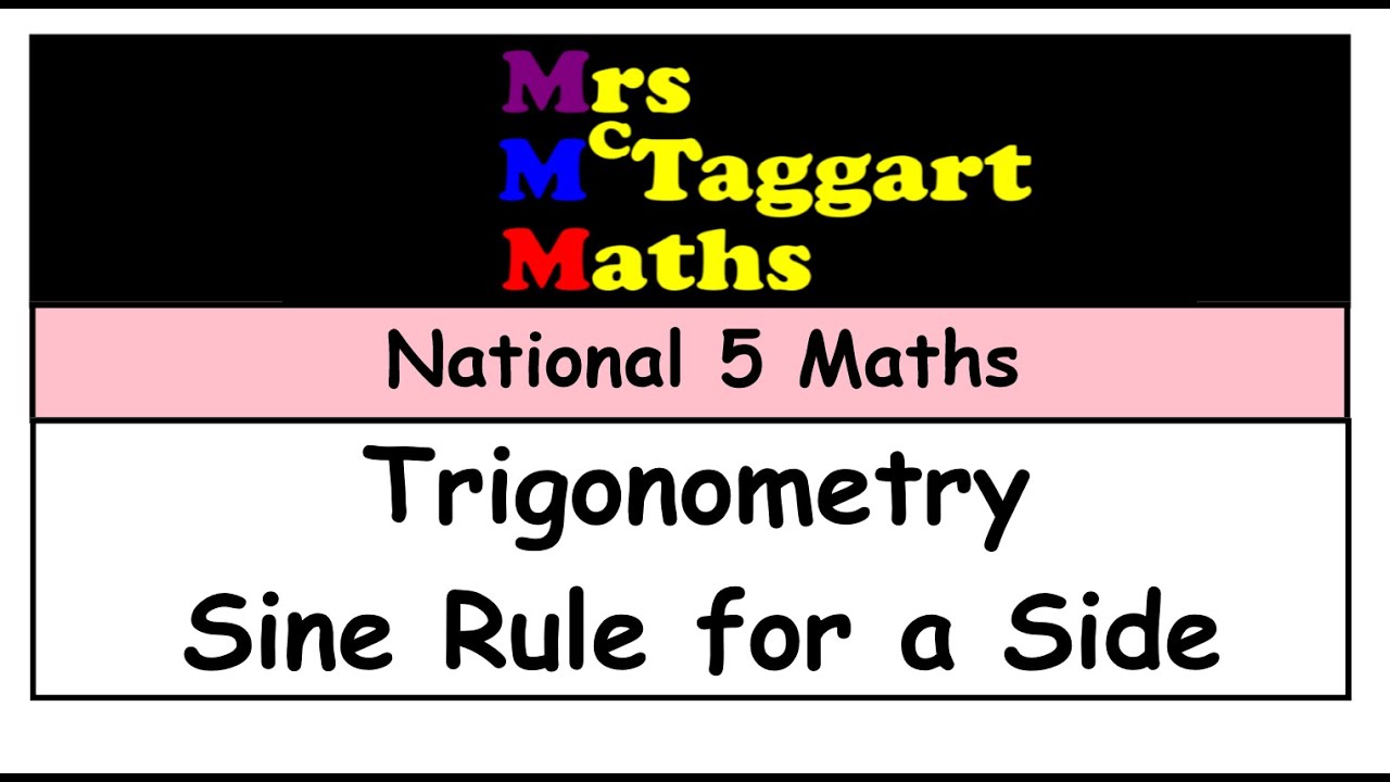 Sine rule for a side