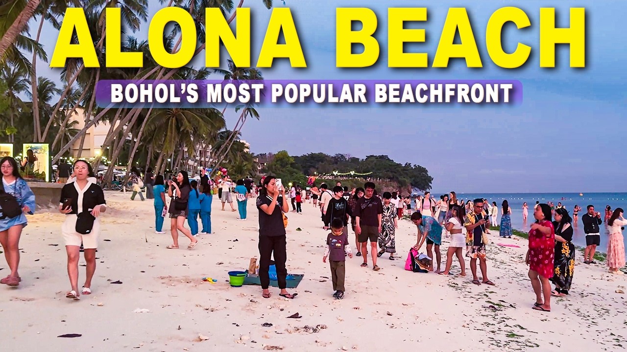 Exploring ALONA BEACH | The MOST Popular Beach in PANGLAO BOHOL! Philippines