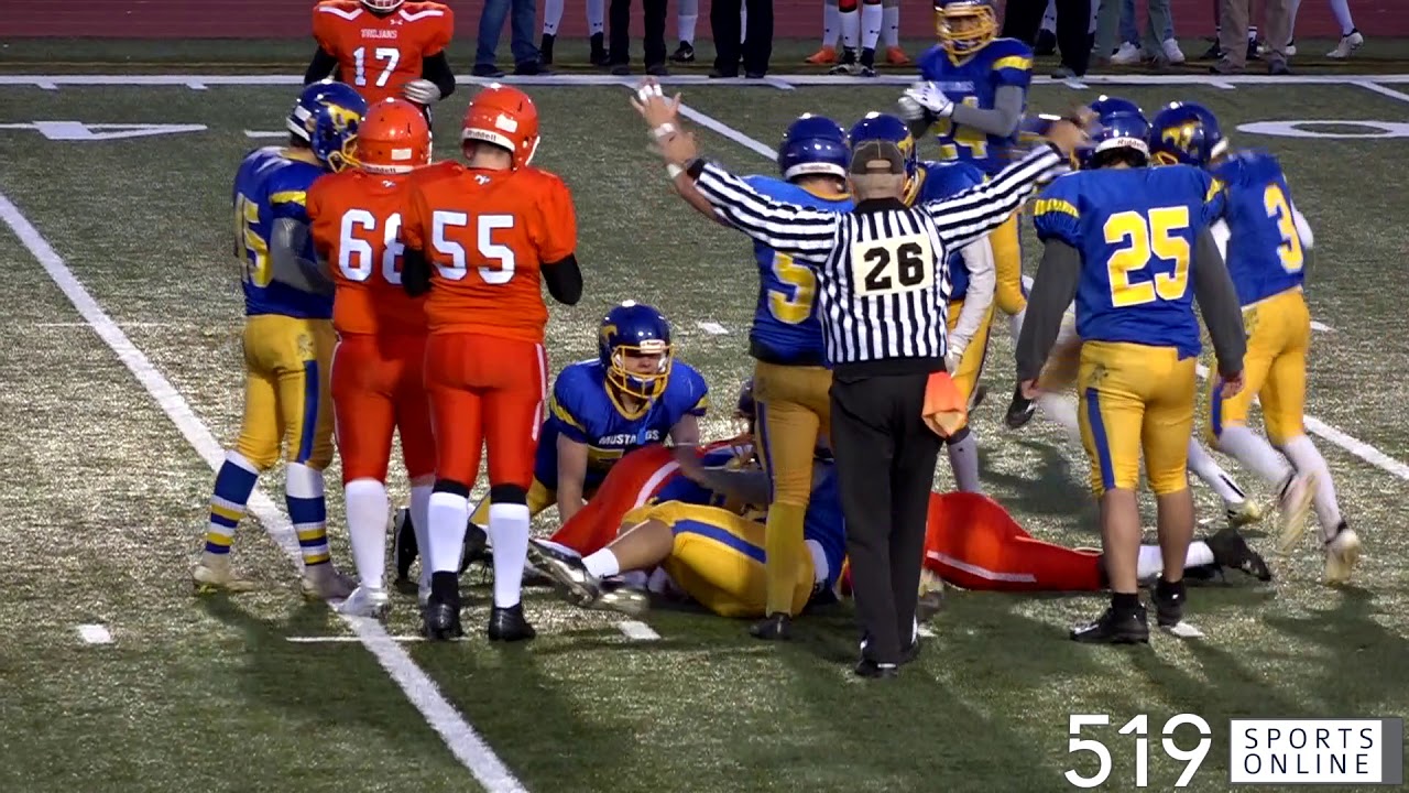 BCSSAA Senior Football Playoffs (Semifinal) - Brantford Collegiate Mustangs vs North Park Trojans
