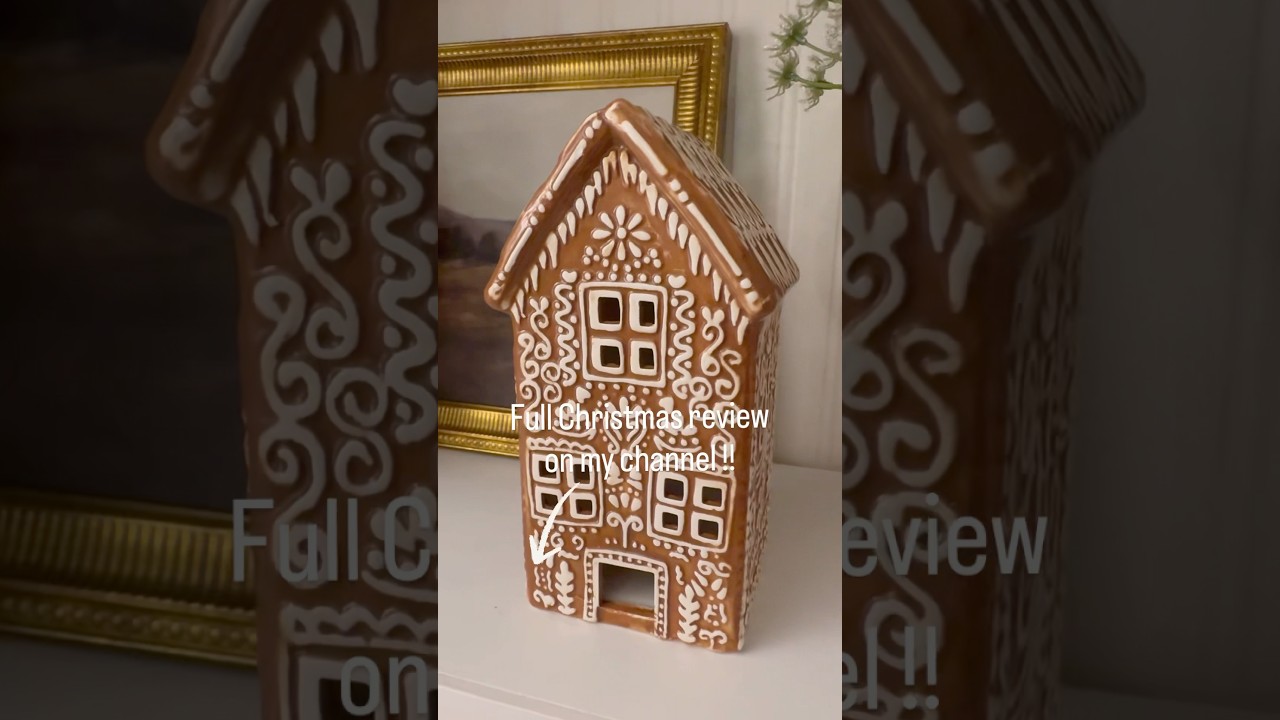 Pottery Barn - GINGERBREAD HOUSE DUPE - &pound;5.99 #christmas #christmas2025 #potterybarn