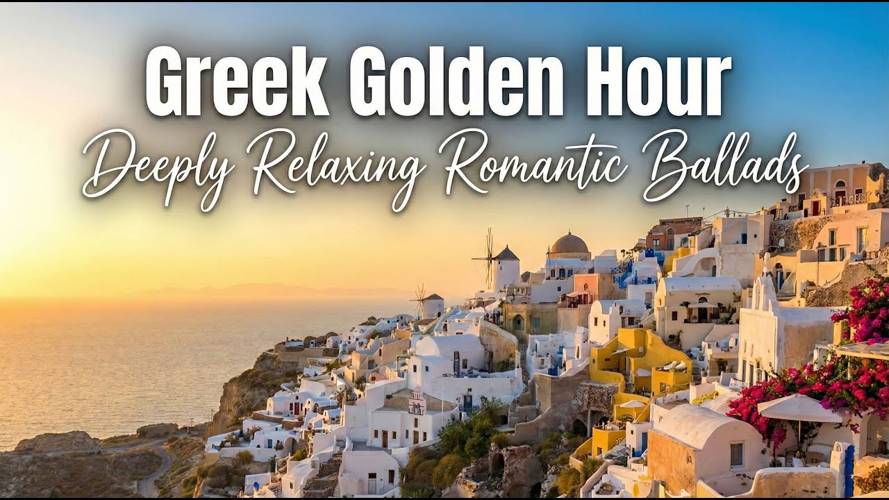 Greek Golden Hour 🌅 Deeply Relaxing Romantic Ballads | Summer Longing