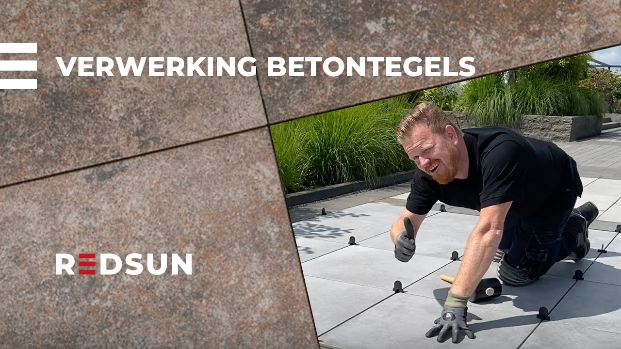 Verwerking van betontegels - door REDSUN