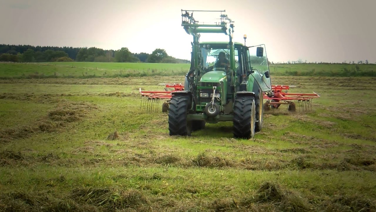 🚜 JOHN DEERE 6520 & KUHN GA 6520 : 🌿 ANDAINAGE