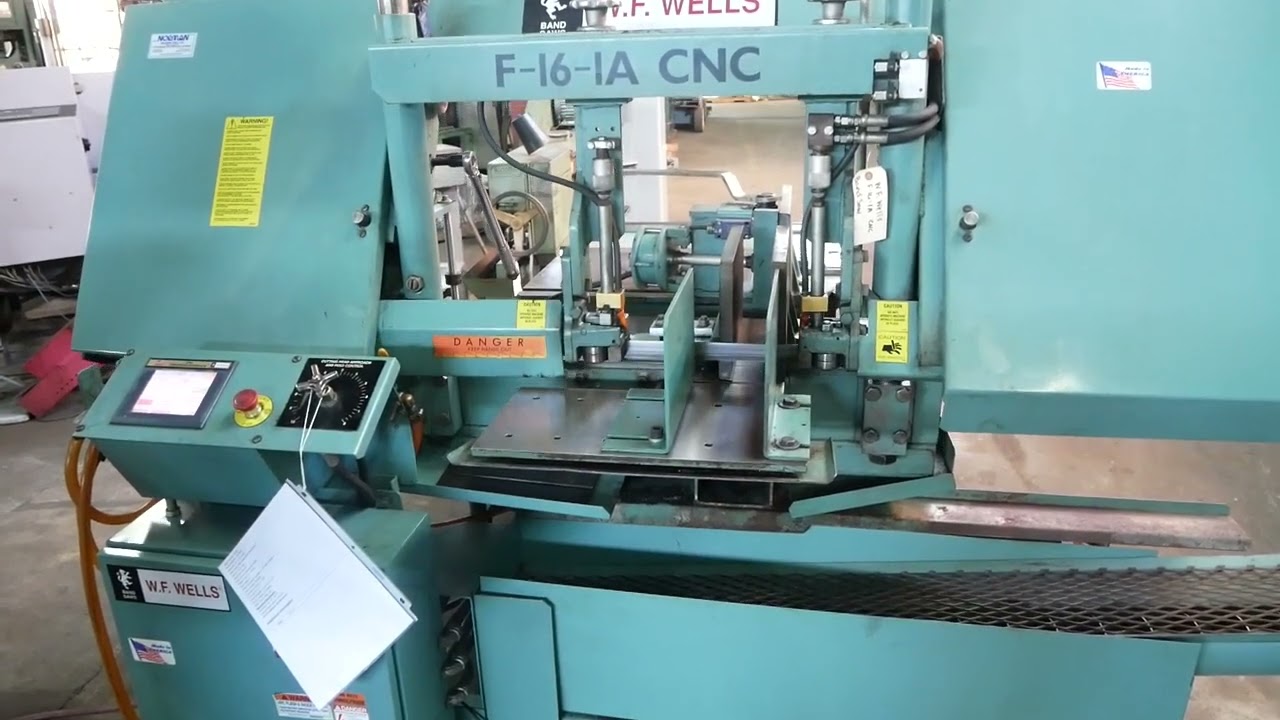 W.F. Wells 16&Prime; F-16-1A CNC Fully Automatic Horizontal Band Saw