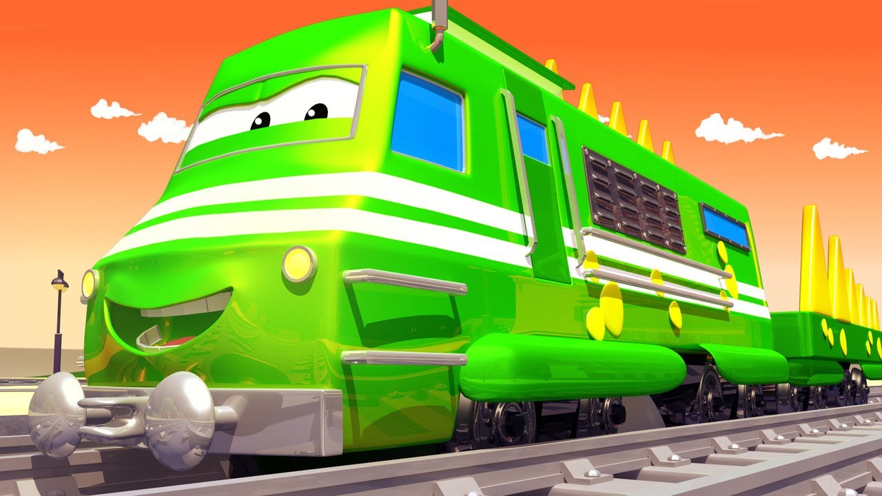 Troy si kereta 🚉  Hector si Helikopter membantu Bayi Ben si Traktor terbang - Kartun Kereta