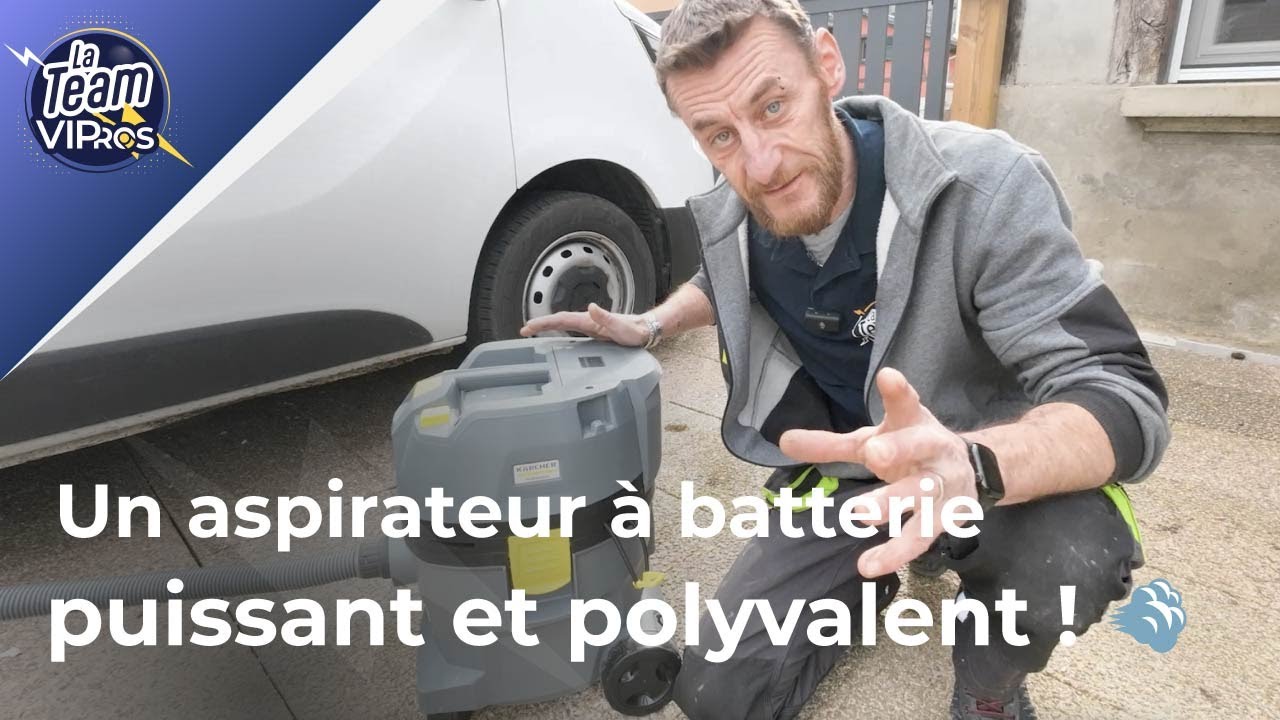 Je teste l'aspirateur eau et poussières à batterie Kärcher NT 22/1 | feat. Cédric