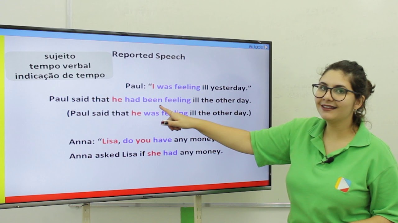 Inglês - Usos do Reported Speech (Discurso Indireto)