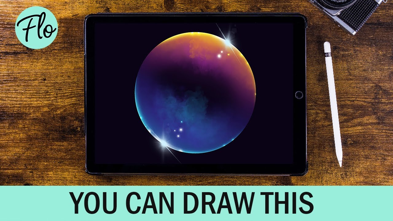 ANYONE Can Draw This Bubble in PROCREATE | How to draw a Bubble using FREE Procreate brushes