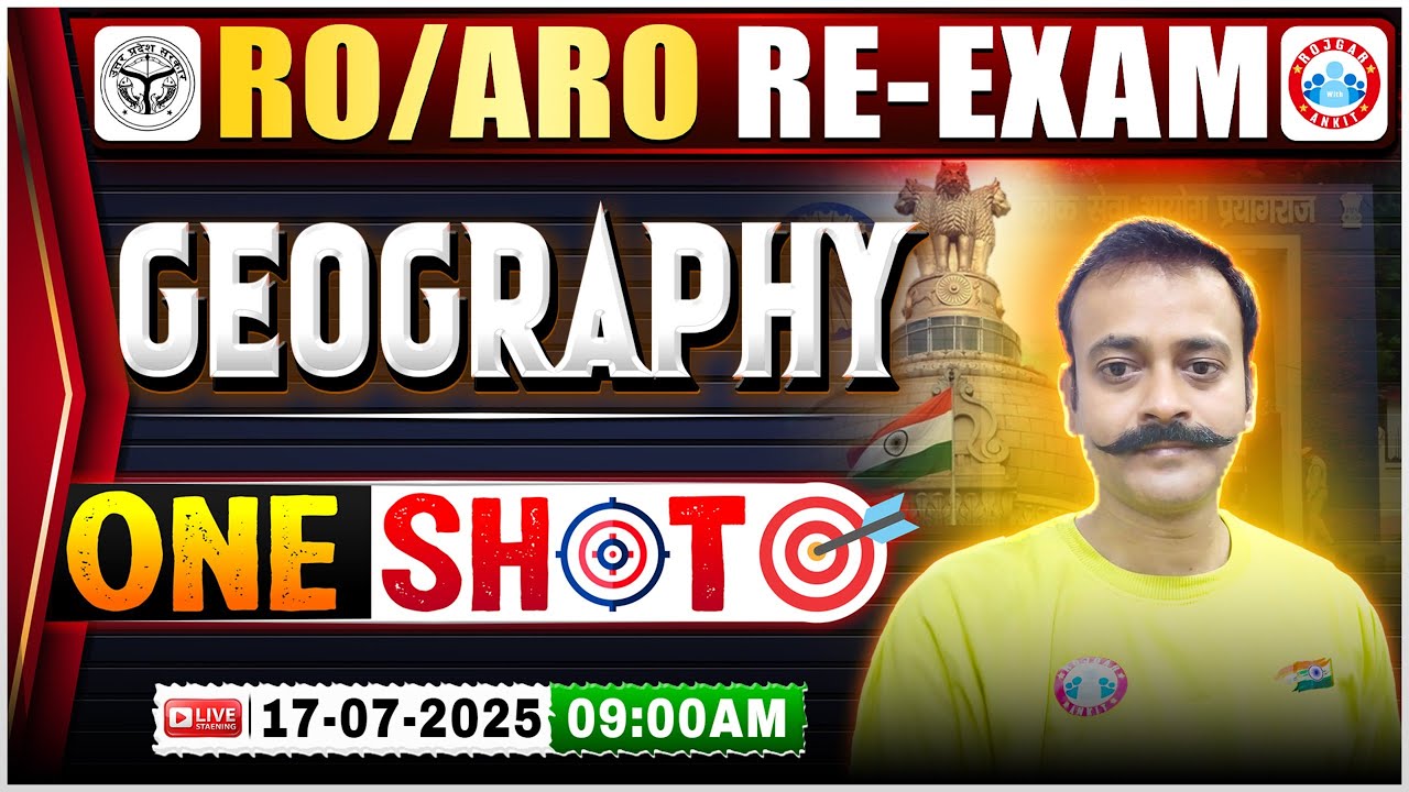 UPPSC RO ARO Geography One Shot | Geography One Shot Marathon RO ARO Re Exam | Geography Navneet Sir