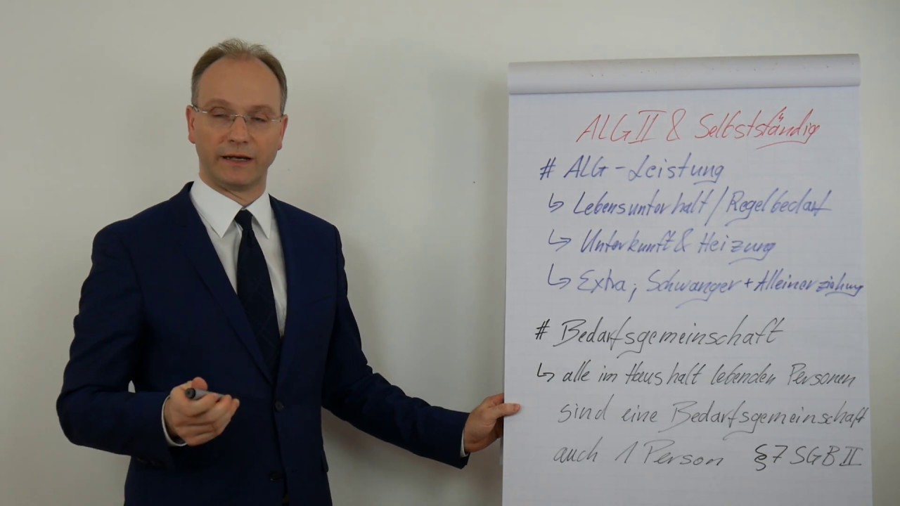ALG2 Selbstständigkeit Leistungen und Bedarfsgemeinschaft 2018